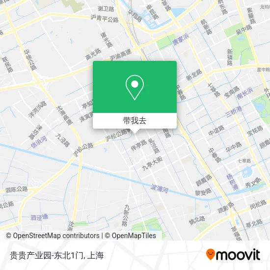 贵贵产业园-东北1门地图