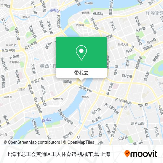 上海市总工会黄浦区工人体育馆-机械车库地图