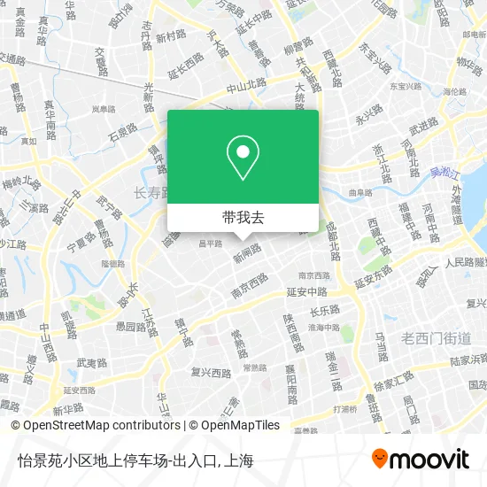 怡景苑小区地上停车场-出入口地图