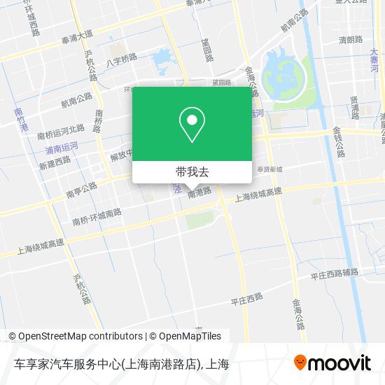 车享家汽车服务中心(上海南港路店)地图