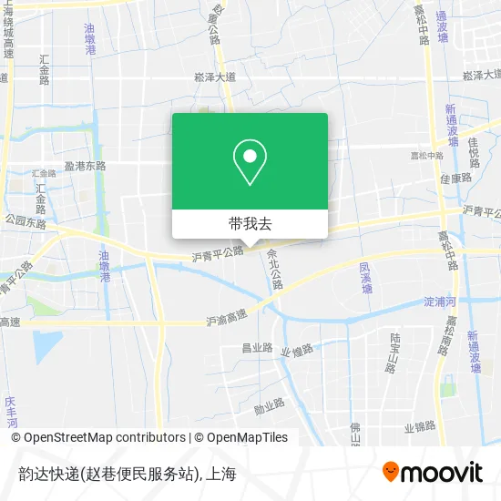 韵达快递(赵巷便民服务站)地图