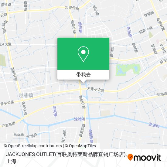 JACKJONES OUTLET(百联奥特莱斯品牌直销广场店)地图