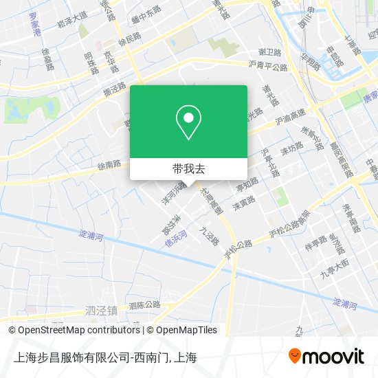 上海步昌服饰有限公司-西南门地图