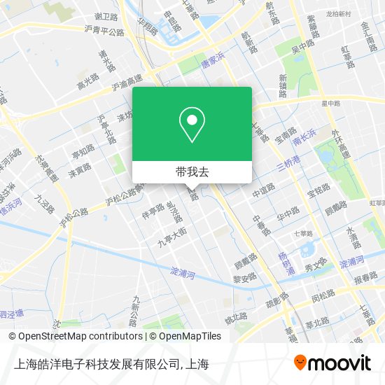 上海皓洋电子科技发展有限公司地图