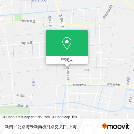 新四平公路与朱新南横河路交叉口地图