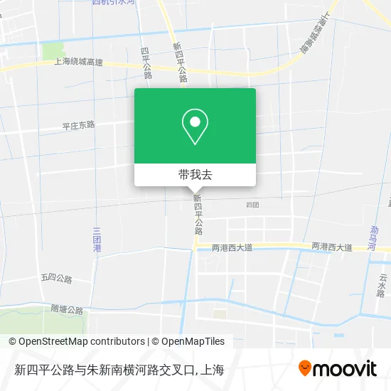 新四平公路与朱新南横河路交叉口地图