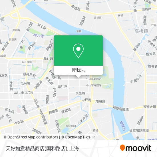 天好如意精品商店(国和路店)地图