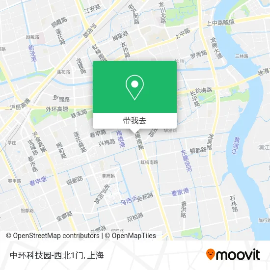 中环科技园-西北1门地图