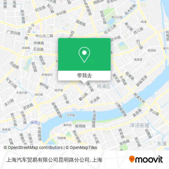 上海汽车贸易有限公司昆明路分公司地图