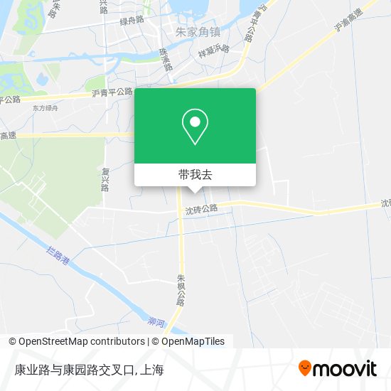 康业路与康园路交叉口地图