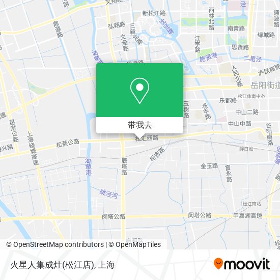 火星人集成灶(松江店)地图