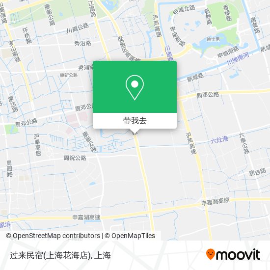 过来民宿(上海花海店)地图