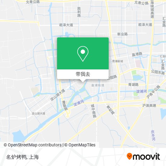 名炉烤鸭地图