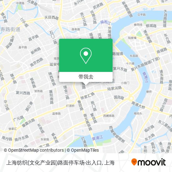 上海纺织(文化产业园)路面停车场-出入口地图