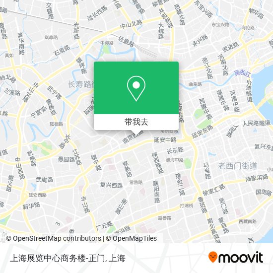 上海展览中心商务楼-正门地图