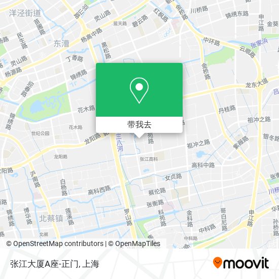 张江大厦A座-正门地图