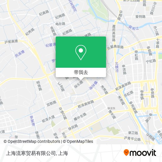 上海流寒贸易有限公司地图