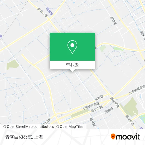 青客白领公寓地图