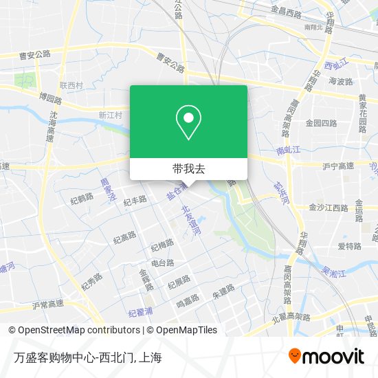 万盛客购物中心-西北门地图