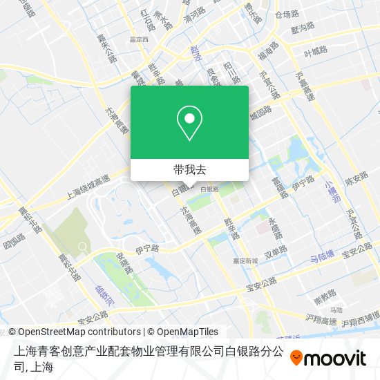 上海青客创意产业配套物业管理有限公司白银路分公司地图