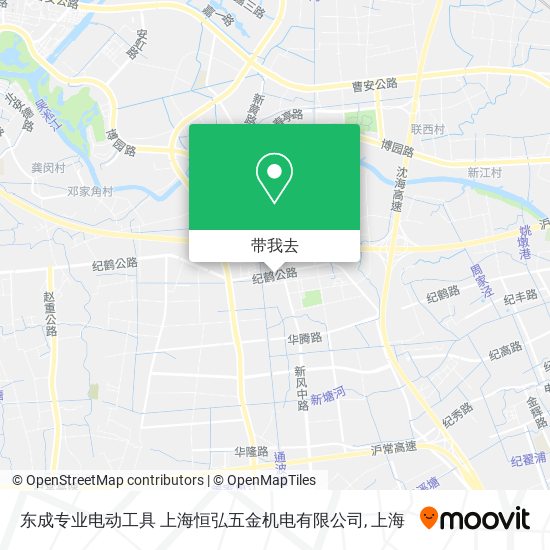 东成专业电动工具   上海恒弘五金机电有限公司地图