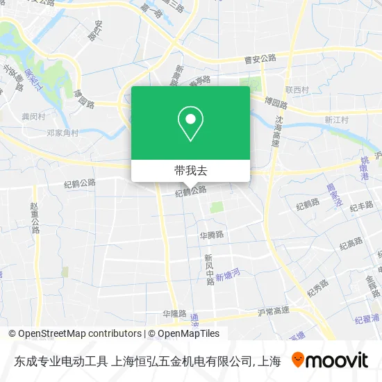 东成专业电动工具   上海恒弘五金机电有限公司地图