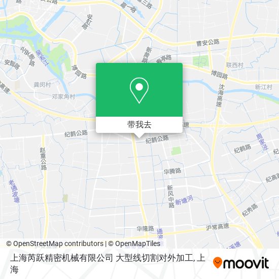 上海芮跃精密机械有限公司   大型线切割对外加工地图