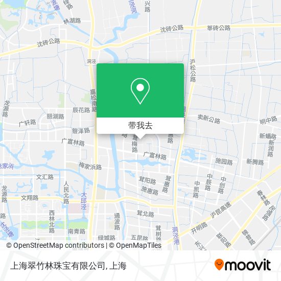 上海翠竹林珠宝有限公司地图