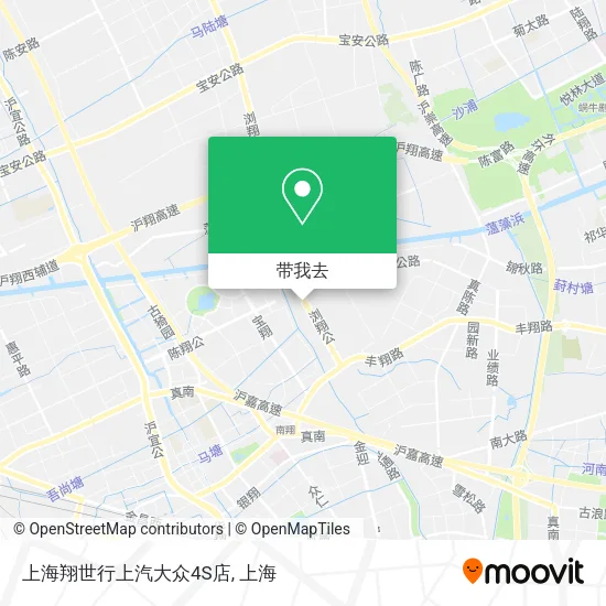 上海翔世行上汽大众4S店地图