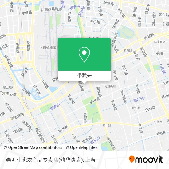 崇明生态农产品专卖店(航华路店)地图
