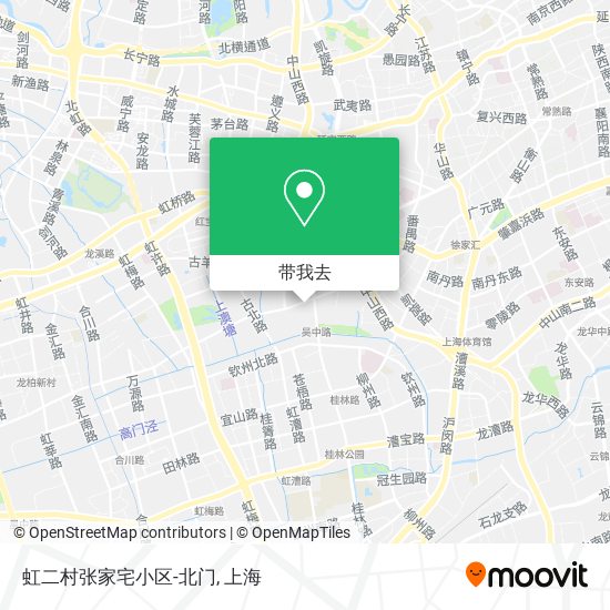 虹二村张家宅小区-北门地图
