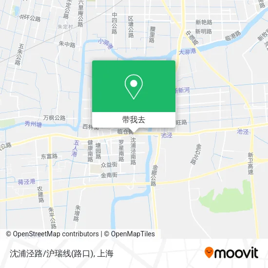沈浦泾路/沪瑞线(路口)地图