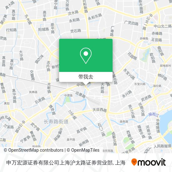 申万宏源证券有限公司上海沪太路证券营业部地图