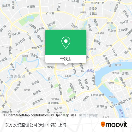 东方投资监理公司(天目中路)地图