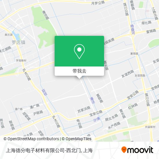 上海德分电子材料有限公司-西北门地图