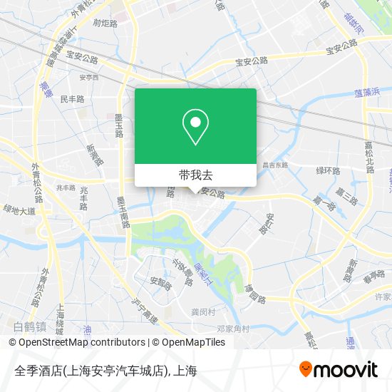 全季酒店(上海安亭汽车城店)地图