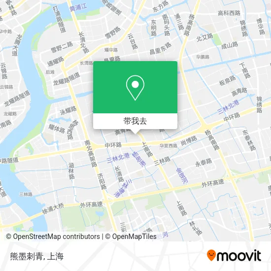 熊墨刺青地图