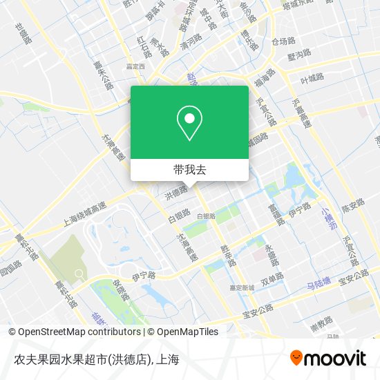 农夫果园水果超市(洪德店)地图