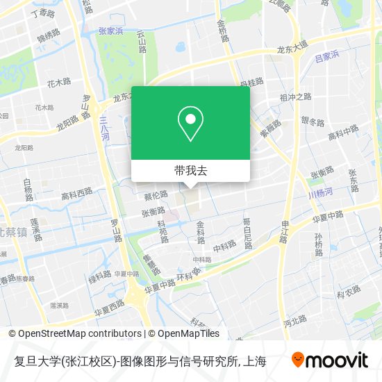 复旦大学(张江校区)-图像图形与信号研究所地图