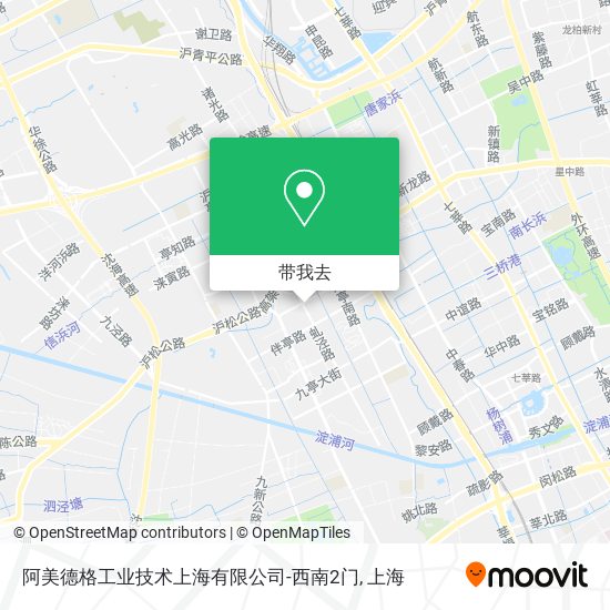 阿美德格工业技术上海有限公司-西南2门地图