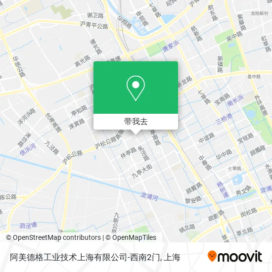 阿美德格工业技术上海有限公司-西南2门地图
