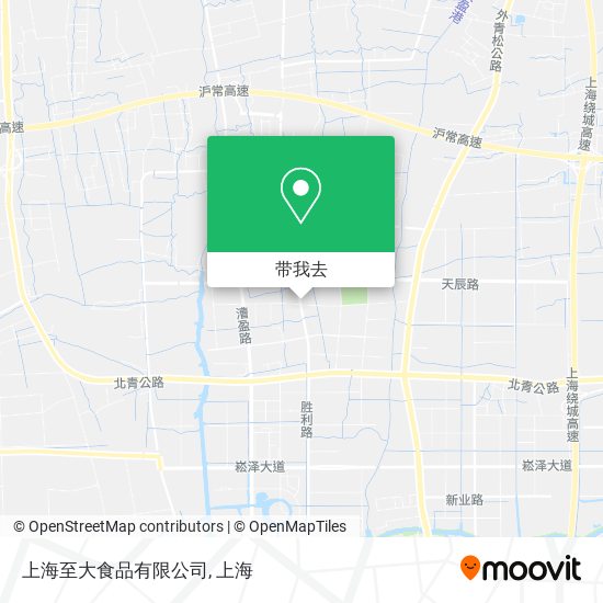 上海至大食品有限公司地图