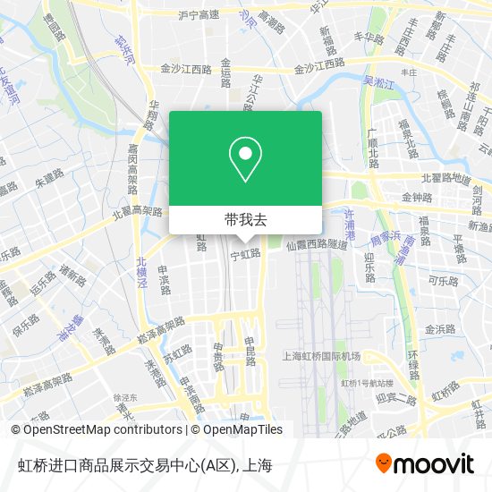 虹桥进口商品展示交易中心(A区)地图