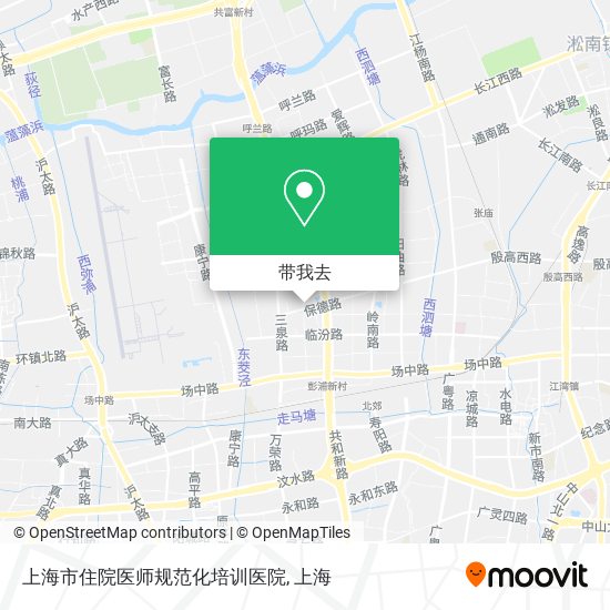 上海市住院医师规范化培训医院地图