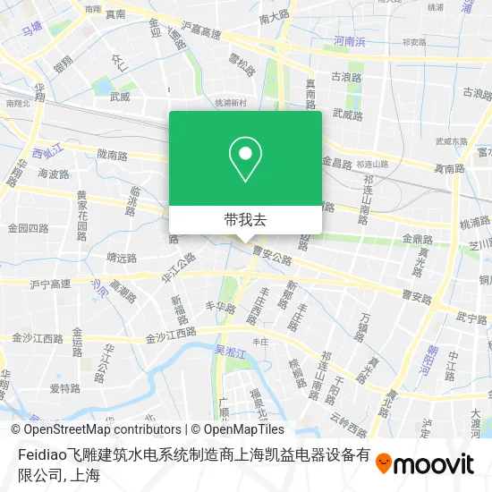 Feidiao飞雕建筑水电系统制造商上海凯益电器设备有限公司地图