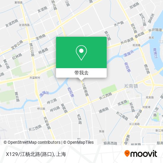 X129/江杨北路(路口)地图
