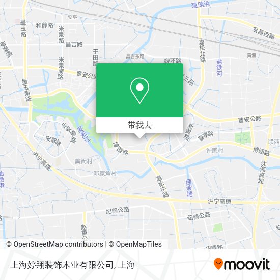 上海婷翔装饰木业有限公司地图