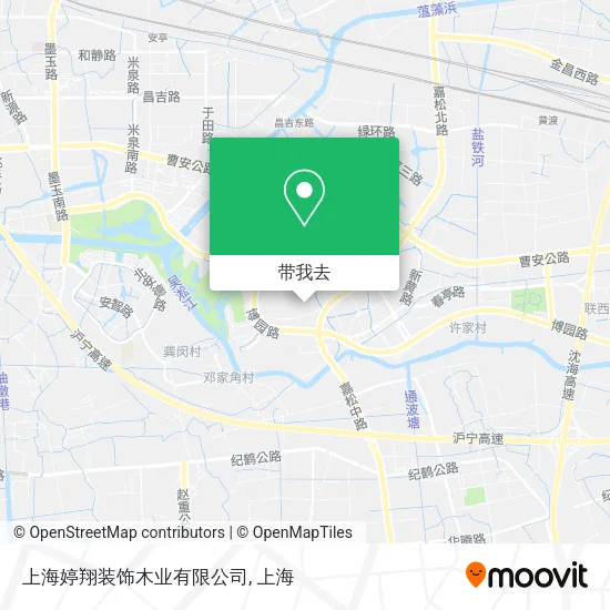 上海婷翔装饰木业有限公司地图