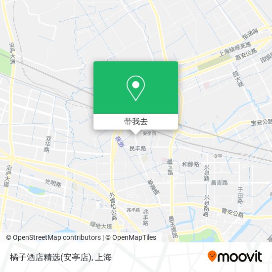 橘子酒店精选(安亭店)地图