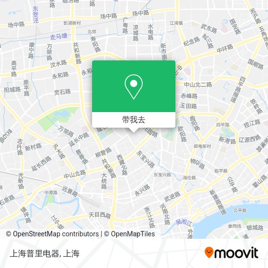 上海普里电器地图